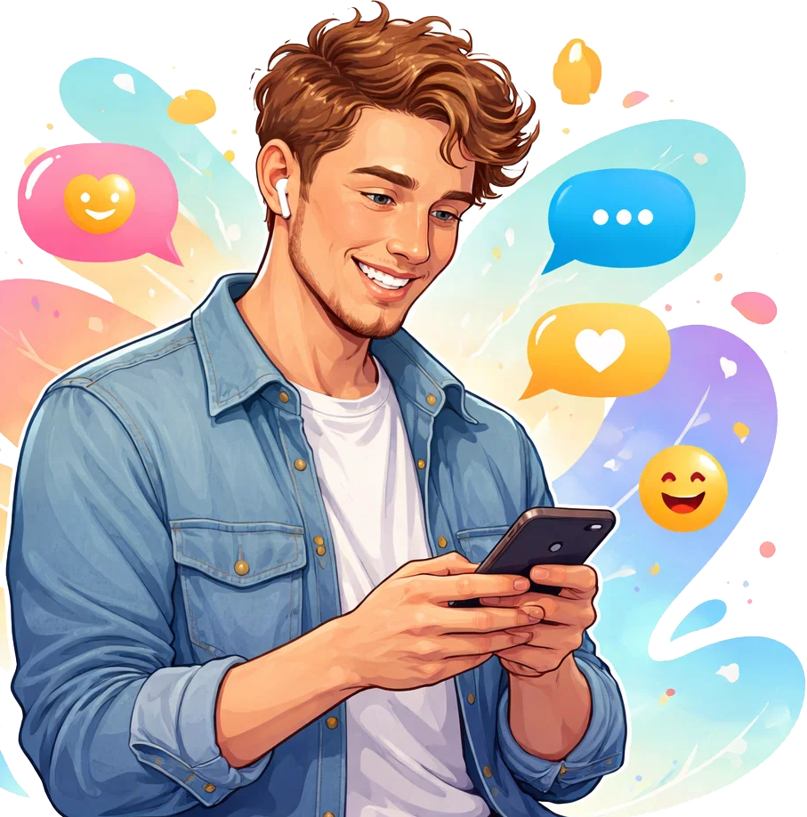 Online dating with man